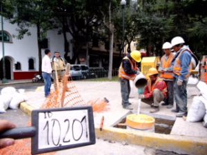 Instalación de micropilotes para cimentación de postes - International Trading
